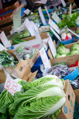 vegetables at the market