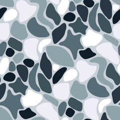 Vector seamless pattern with abstract spots