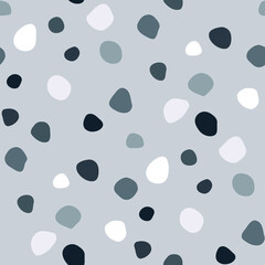 Vector seamless pattern with abstract spots