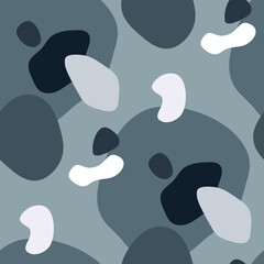 Vector seamless pattern with abstract spots
