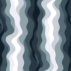 Abstract seamless pattern with wavy lines