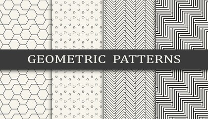 Set of arabic seamless patterns. Asian geometric traditional design islamic pattern. Seamless arabic ramadan pattern.