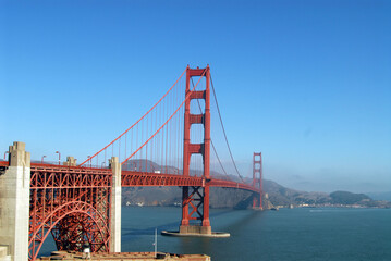 Beautiful shot of the Golden Gate Bridge in San Francisco, California