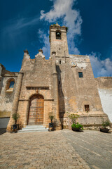 Fototapeta na wymiar Divino Salvador Parish in Vejer de la Frontera, Province of Cadiz, Spain
