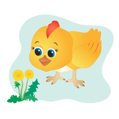 domestic animal in cartoon style. vector image.