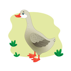 domestic animal in cartoon style. vector image.