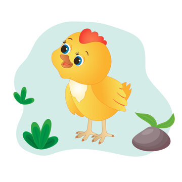 domestic animal in cartoon style. vector image.