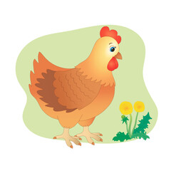 domestic animal in cartoon style. vector image.