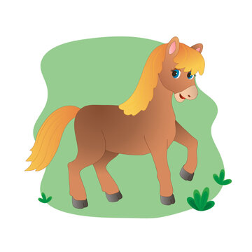 domestic animal in cartoon style. vector image.