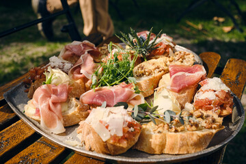 photos showing the desserts at the wedding ceremony