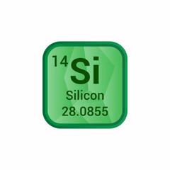 Si silicon chemical element periodic table