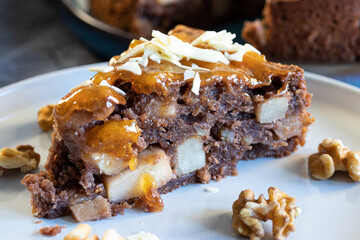 Apfelkuchen mit Rum
