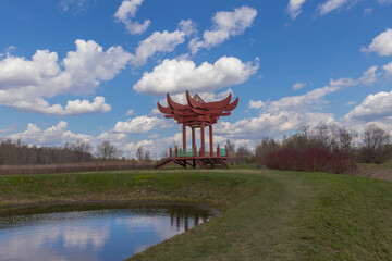 Sights of the Marino estate. Spring views