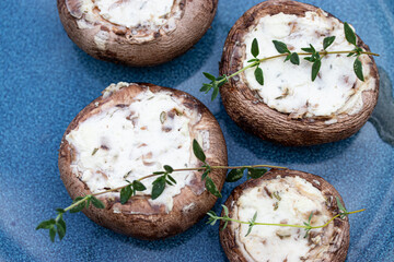 Grillgemüse - gefüllte Champignons