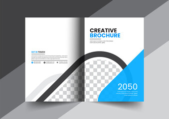 Corporate company profile brochure annual report booklet proposal cover page layout concept design