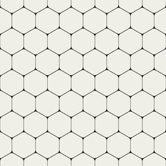 Geometric seamless pattern. Repeated hexagon line background. Modern triangle gray texture. Repeating contemporary geometry design for prints. Black and white stylish patern. Vector illustration - 503547668