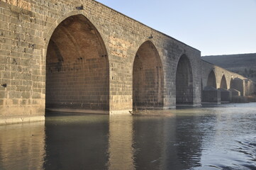 Historical bridge over the river from Turkey.