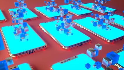 mobile phone infographic