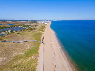 Salisbury Beach at Salisbury Beach State Reservation in town of Salisbury, Massachusetts MA, USA. 