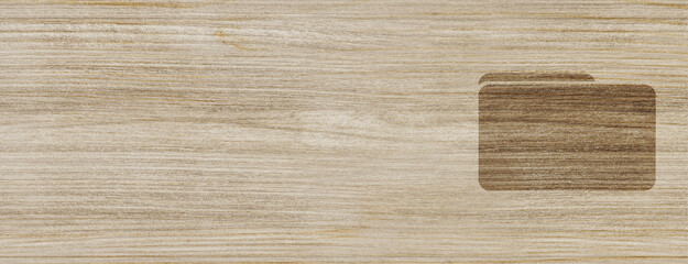folder icon isolated on special wood banner background