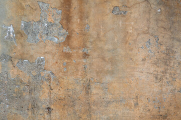 texture of old gray and rusty grunge concrete and plaster wall for background