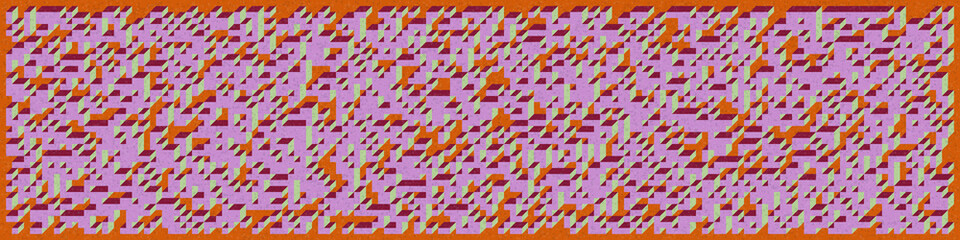 Implementation of Edward Zajec&rsquo;s &ldquo;Il Cubo&rdquo; from 1971. Essentially a Truchet tile set of 8 tiles and rules for placement art illustration