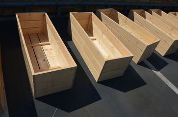 funeral services have many contracts. production of cheap coffins or wooden flower pots for the...