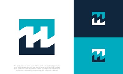 Initials H logo design. Initial Letter Logo.