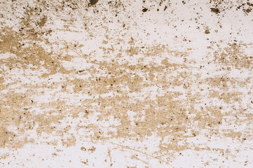 Background, texture of a dirty, stained gray, beige stone wall.