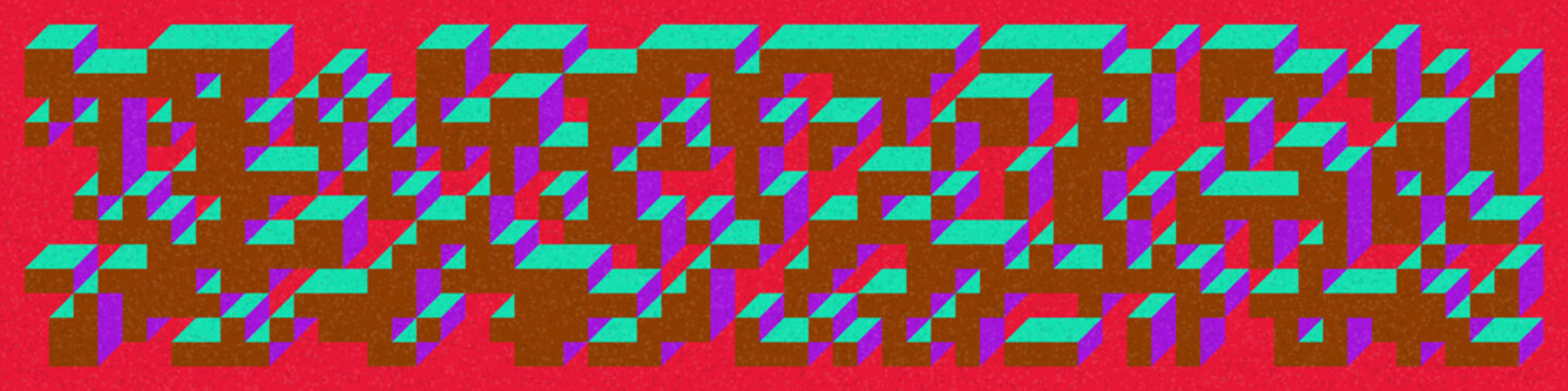 Implementation of Edward Zajec&rsquo;s &ldquo;Il Cubo&rdquo; from 1971. Essentially a Truchet tile set of 8 tiles and rules for placement art illustration