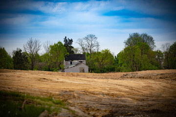 An abandoned house on the edge of the forest to be demolished for making space for new construction...