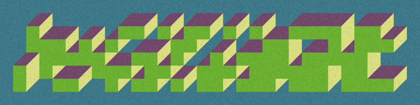 Implementation of Edward Zajec&rsquo;s &ldquo;Il Cubo&rdquo; from 1971. Essentially a Truchet tile set of 8 tiles and rules for placement art illustration