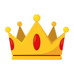 Isolated crown marios videogame vector illustration