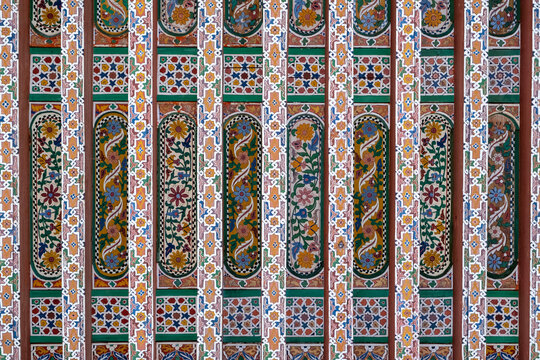 Moroccan ceiling pattern in Mosque 