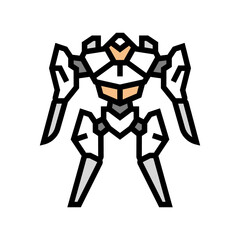 future robot color icon vector. future robot sign. isolated symbol illustration