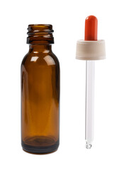 Dropper Bottle with Clear Glass Eye Dropper