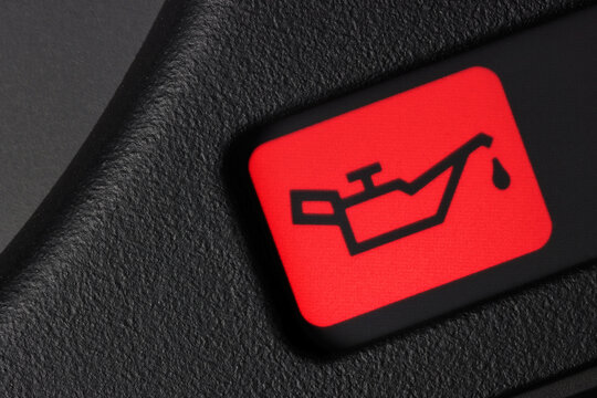 oil pressure warning light in car dashboard