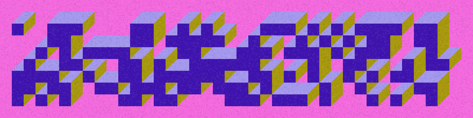 Implementation of Edward Zajec’s “Il Cubo” from 1971. Essentially a Truchet tile set of 8 tiles and rules for placement art illustration