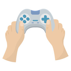 Isolated modern controller videogame vector illustration