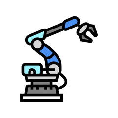 arm robot industry color icon vector. arm robot industry sign. isolated symbol illustration