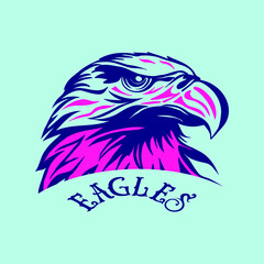 American eagle head logo vector icon