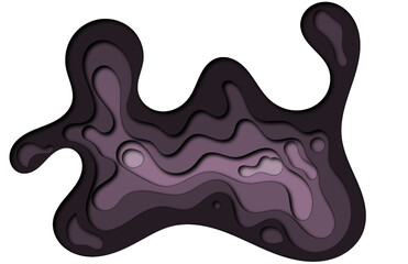 background with colorful paper cut shapes