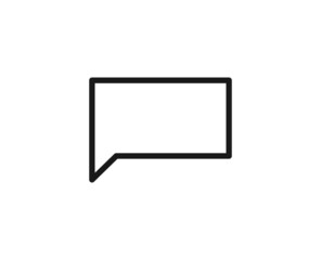 Black line icon on white background