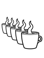 Reihe 5 Kaffeetassen 