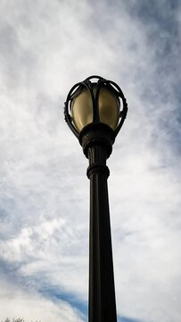 street lamp on sky background