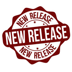 New release grunge rubber stamp