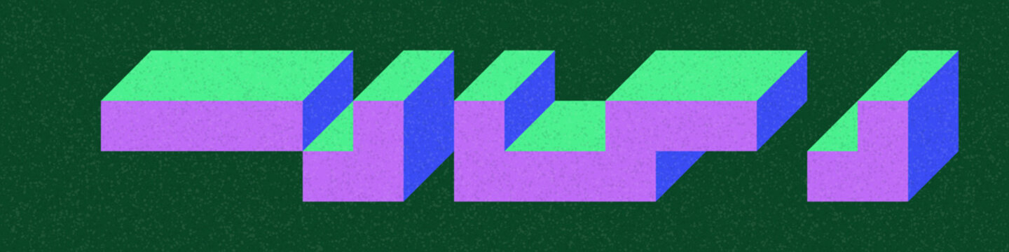 Implementation of Edward Zajec&rsquo;s &ldquo;Il Cubo&rdquo; from 1971. Essentially a Truchet tile set of 8 tiles and rules for placement art illustration