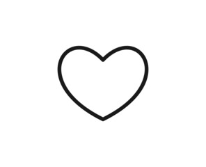 Heart line icon. Vector symbol in trendy flat style on white background. Love sing for design.