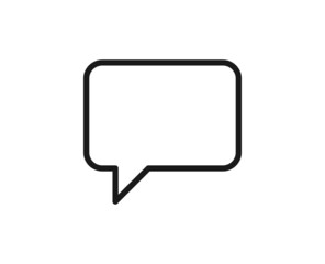 Black line icon on white background