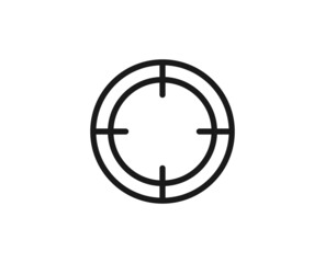 Target premium line icon. Simple high quality pictogram. Modern outline style icons. Stroke vector illustration on a white background.